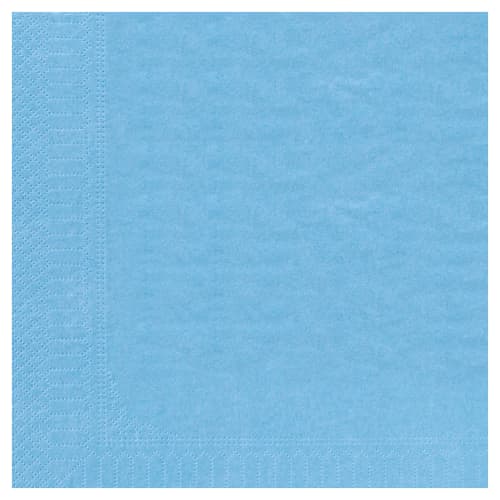 Serviette papier 2 plis Manufacture de l'Éphémère 39 x 39 cm bleu azur photo du produit front L