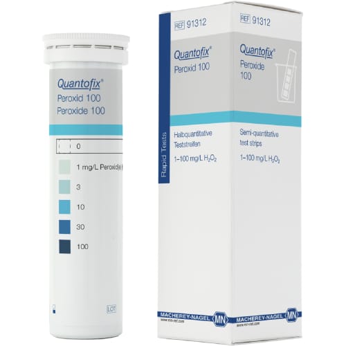 Bandelette d'analyse peroxyde 100 Quantofix photo du produit front L