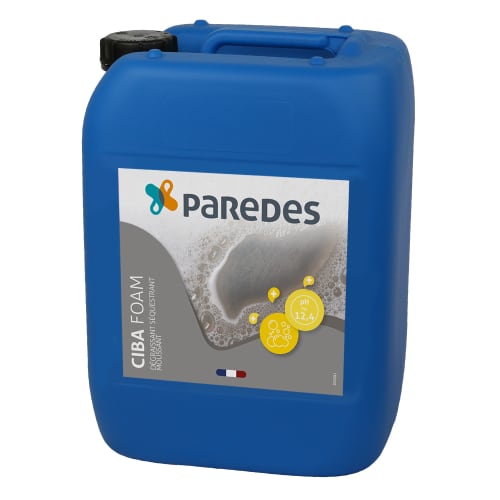 Détergent dégraissant fort moussant Paredes Ciba Foam bidon de 22Kg photo du produit front L