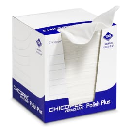Essuyage non tissé Chicopée Veraclean Polish Plus blanc 32 x 34 cm