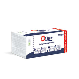 Essuie-mains plié blanc 2 plis 23 x 24 cm certifié Ecolabel BulkySoft