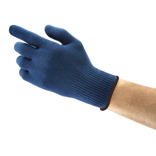 Gant de protection froid Ansell ActivArmr 78-203 spandex/acrylique bleu avec picots PVC bleu taille 7 photo du produit front L