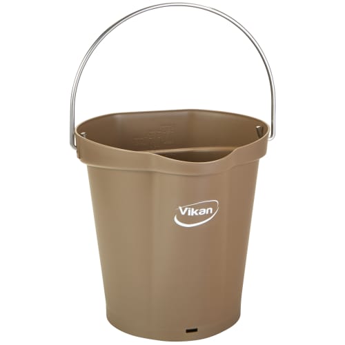 Seau gradué alimentaire PLP 6L marron Vikan photo du produit front L