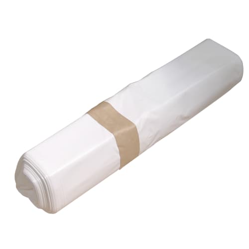 Sac plastique PE BD 110L blanc 40µm photo du produit front L