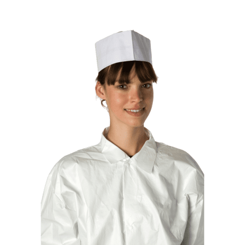 Calot plat papier blanc Hopen photo du produit front L