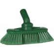 Brosse à main à passage d'eau à angle réglable fibres souples alimentaire PLP 24cm vert Vikan photo du produit
