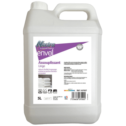 Envol assouplissant linge bidon de 5L Nectra photo du produit front L