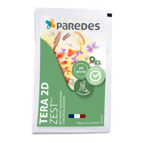 Détergent désodorisant Tera 2D Zest' Paredes dosette de 20mL photo du produit front L