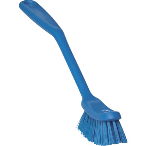 Brosse à vaisselle fibres médium alimentaire PLP 29cm bleu Vikan photo du produit front L