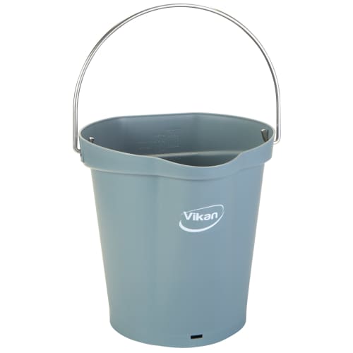 Seau gradué alimentaire PLP 6L gris Vikan photo du produit front L