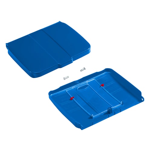 Couvercle pour support sac 120L PLP bleu Filmop photo du produit front L
