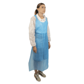 Tabliers Hopen PE classic gauffre bleu 25 µ dimensions 120 x 70 cm