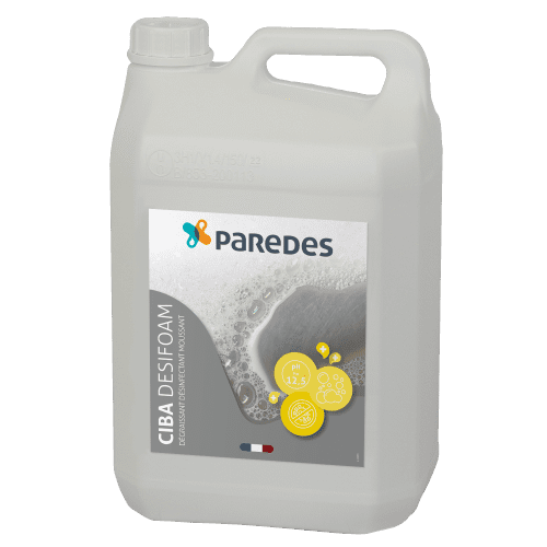 Détergent dégraissant désinfectant Paredes Ciba Desifoam bidon de 5Kg photo du produit front L