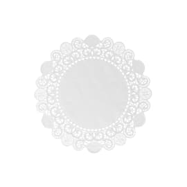 Set de table papier rond Manufacture de l'Éphémère Ø32cm blanc