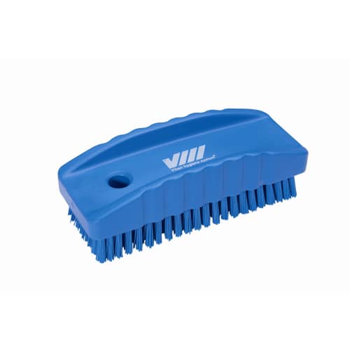 Brosse à ongles fibres dures alimentaire PLP 13cm bleu Vikan photo du produit front L