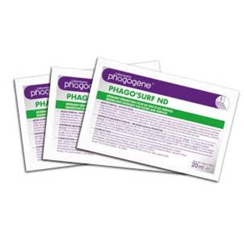 Phago'Surf ND détergent désinfectant doses de 20ml photo du produit front L
