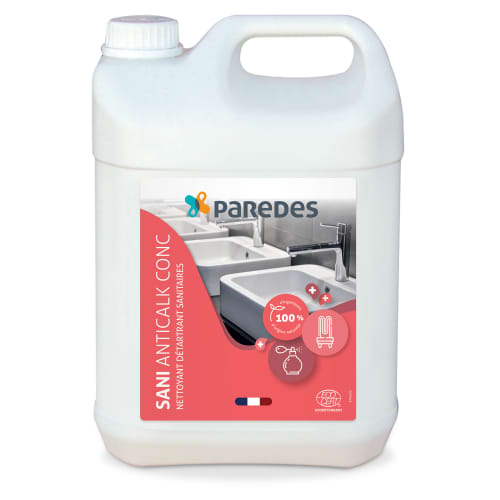 Nettoyant détartrant sanitaires Paredes SANI ANTICALK CONC bidon de 5L photo du produit front L