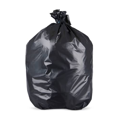 Sacs poubelle 130L PEHD noir 18µ lien classique Paredes photo du produit front L
