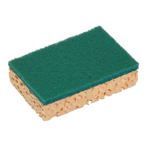 Eponges grattantes vertes petit modèle 11 x 7 x 2,4 cm Spontex photo du produit front L