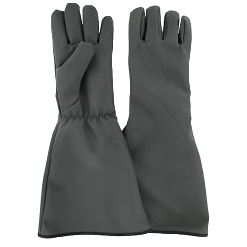 Gant protection chaleur Warm 350°C Rostaing para-aramide enduit silicone noir longueur 50cm taille 9 photo du produit front L