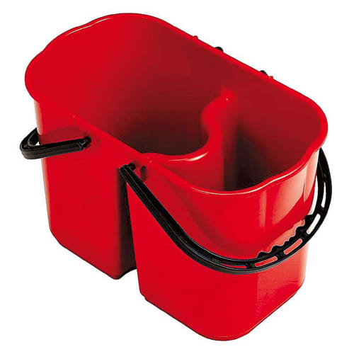 Seau bi-bac PLP 8L + 6L rouge Filmop photo du produit front L