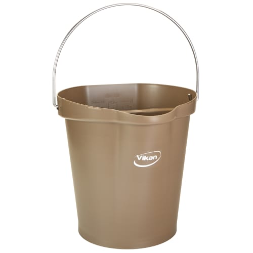 Seau gradué alimentaire PLP 12L marron Vikan photo du produit front L
