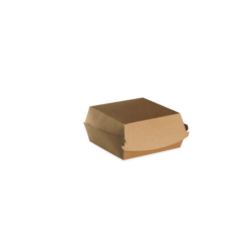 Boîte à burger carton kraft 12x11 cm Aluplast photo du produit front L