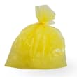 Sac plastique PE BD 40L jaune 30µm photo du produit