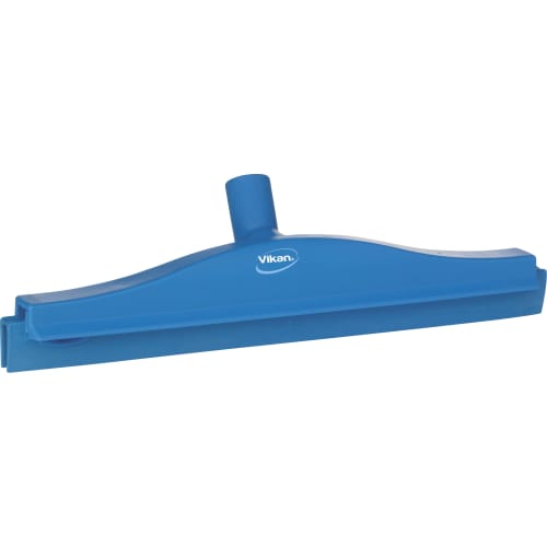 Raclette double lame pivotante alimentaire PLP caoutchouc 40,5cm bleu Vikan photo du produit front L