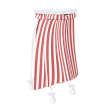 Sac à linge 65L 130g/m² rayé rouge Filmop photo du produit
