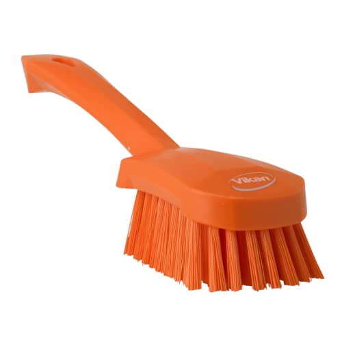 Brosse à main fibres dures alimentaire PLP 27cm orange Vikan photo du produit front L
