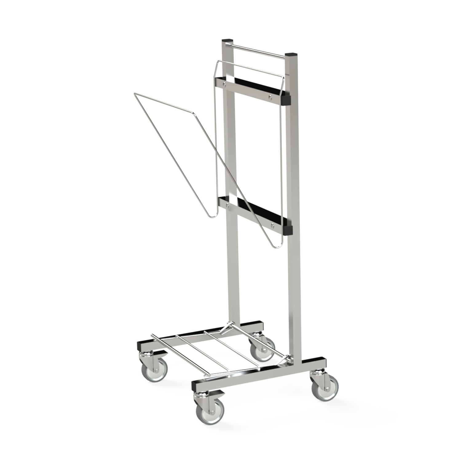 Chariot support moyens et grands sacs inox Villard photo du produit