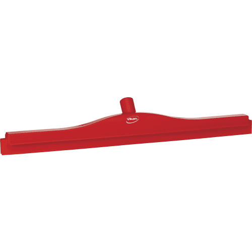 Raclette double lame alimentaire PLP caoutchouc 60cm rouge Vikan photo du produit front L