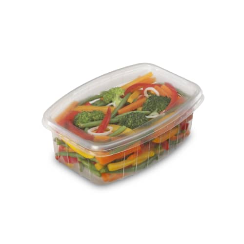 Barquette avec couvercle transparente 900 cc Alphaform photo du produit front L