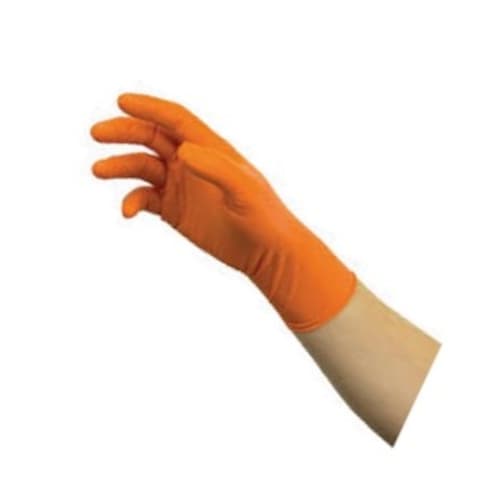 Gant de protection chimique nitrile PROP Topfirm 300 orange non poudré 27cm taille L (8/9) photo du produit