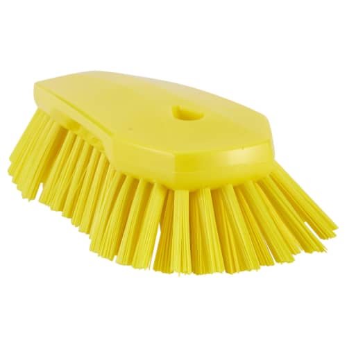 Brosse papillon fibres dures alimentaire PLP 24cm jaune Vikan photo du produit front L