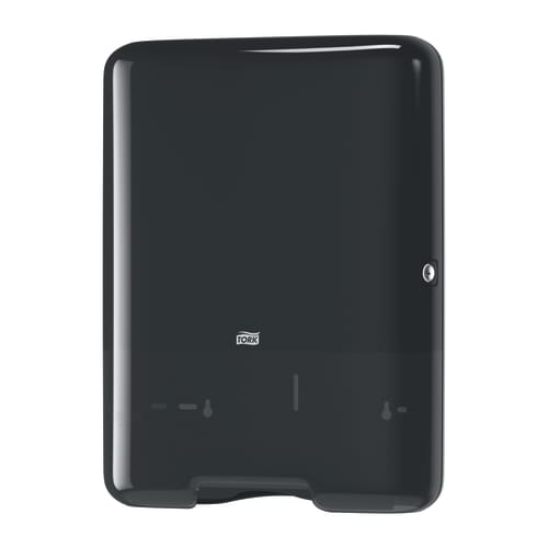 Distributeur d'essuie-mains pliés H3 noir Tork photo du produit front L