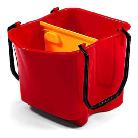 Seau bi-bac PLP 2 x 14L rouge Filmop