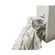 Essuyage issu du recyclage textile drap coton blanc photo du produit