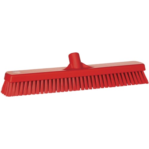 Balai lave-pont fibres dures alimentaire PLP 47cm rouge Vikan photo du produit front L