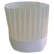Toque droite non-tissé blanc plis imprimés réglable hauteur 20cm Paredes photo du produit back S