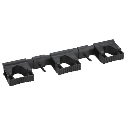 Support mural 3 clips alimentaire PLP 42cm noir Vikan photo du produit front L