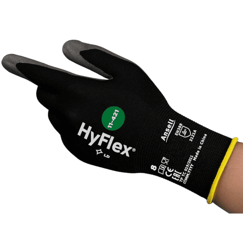Gant de protection anti-coupure Ansell HyFlex 11-421 enduction PE taille 6 photo du produit front L