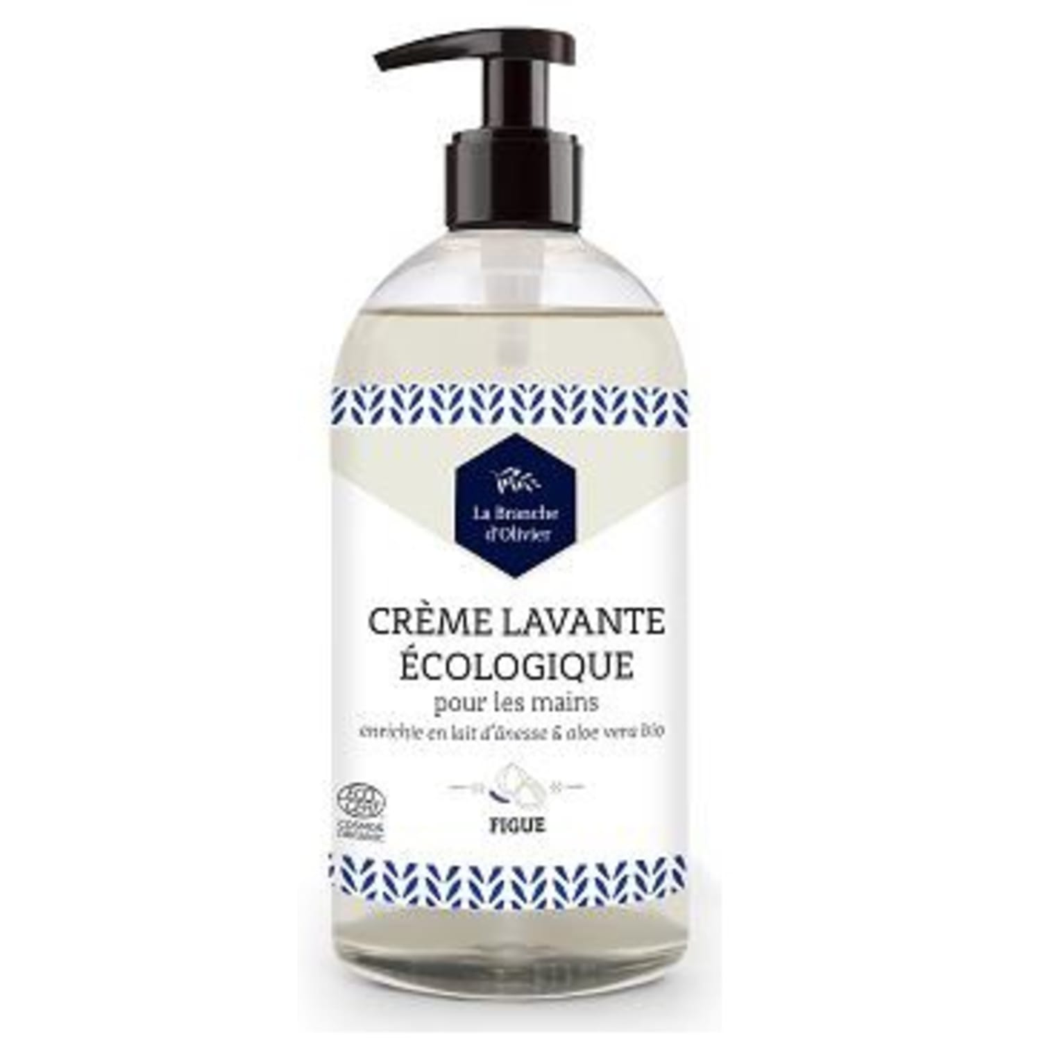 Crème lavante certifiée COSMOS flacon pompe de 500ml photo du produit