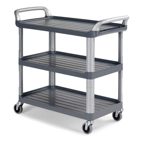 Chariot de service Silver 3 plateaux gris Filmop photo du produit