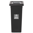 Poubelle PP recyclé Fit avec insert Ecogreen 50L noir/gris Tampel photo du produit