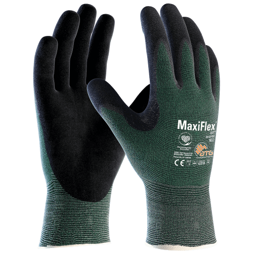 Gants de protection anticoupure ATG MaxiFlex® Cut 34-8743 enduction nitrile taille 5 photo du produit front L