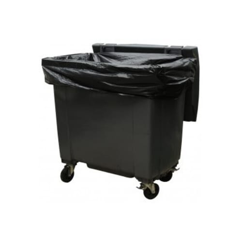 Housse conteneur 750L Noir 20µ photo du produit front L