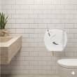 Distributeur de papier toilette jumbo blanc EcoNatural Flow Lucart photo du produit back S