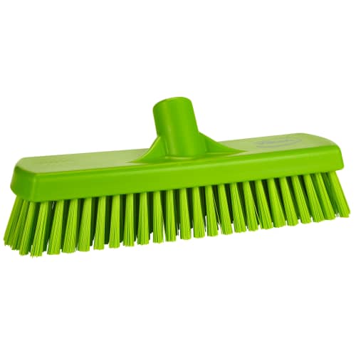 Balai lave-pont fibres dures alimentaire PLP 30,5cm anis Vikan photo du produit front L